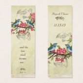 Vintage Bird-Wedding-Tags (Vorne & Hinten)