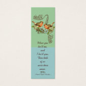 Vintage Bird-Wedding-Tags (Vorderseite)
