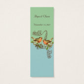 Vintage Bird-Wedding-Tags (Rückseite)