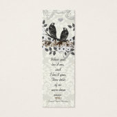 Vintage Bird-Wedding-Tags (Vorderseite)