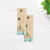 Vintage Bird-Wedding-Tags (Schreibtisch)