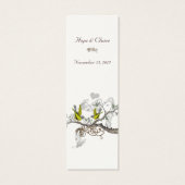 Vintage Bird-Wedding-Tags (Rückseite)