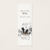 Vintage Bird-Wedding-Tags (Rückseite)