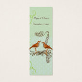Vintage Bird-Wedding-Tags (Rückseite)