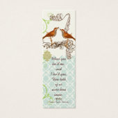 Vintage Bird-Wedding-Tags (Vorderseite)