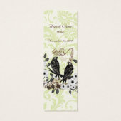 Vintage Bird-Wedding-Tags (Rückseite)