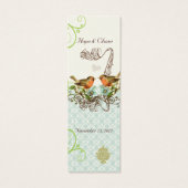 Vintage Bird-Wedding-Tags (Rückseite)