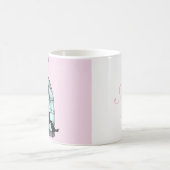 Vintage Birdcage-Tasse mit Monogramm Verwandlungstasse (Mittel)