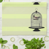Vintage Birdcages Geschirrtuch (Gefaltet)