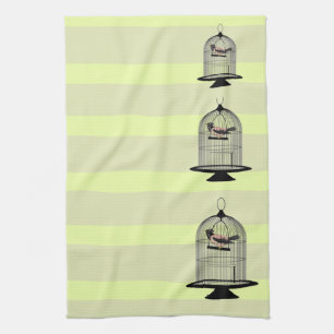 Vintage Birdcages Geschirrtuch