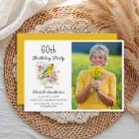 Vintage Birds Kanarische Blume 60. Geburtstag Foto