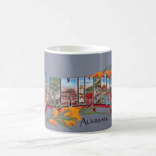 Vintage Birmingham AL Postcard Mug Kaffeetasse (Mittel)