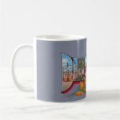 Vintage Birmingham AL Postkarten-Tasse Kaffeetasse (Links)