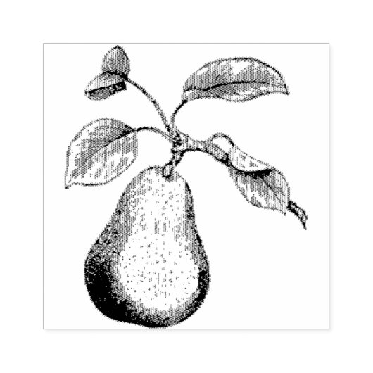 Vintage Birne Gummistempel (Prägung)