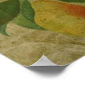 Vintage Birne Poster (Ecke)