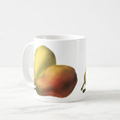 Vintage Birnen, Bio Lebensmittel, reifen Früchte Kaffeetasse (Vorderseite Links)