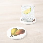 Vintage Birnen, Bio Lebensmittel, reifen Früchte Sandstein Untersetzer (Seite)