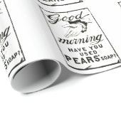 VINTAGE BIRNEN-SEIFEN-ANZEIGE - circa 1895 Geschenkpapier (Rolleneckpunkt)