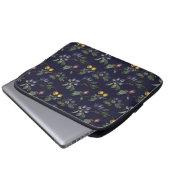 Vintage Birnen und Pflaumen Laptopschutzhülle (Vorne Knopf)