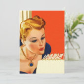 Vintage Birthday Cake Candle Blank Einladung (Stehend Vorderseite)