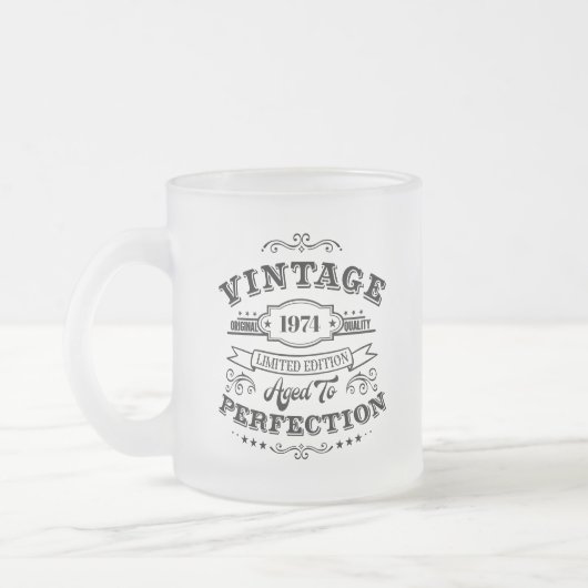 Vintage bis perfekte Mattierte Tasse (Links)