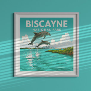 Vintage Biscayne Nationalpark Poster