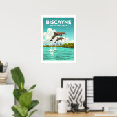 Vintage Biscayne Nationalpark Poster (Heimbüro)