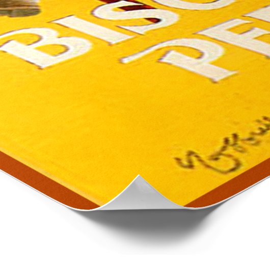 Vintage Biscuits Pernot Ad Poster (Ecke)