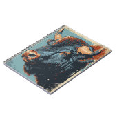 Vintage Bison Notizblock (Linke Seite)