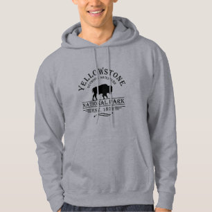 Vintage-Bison Yellowstone-Nationalpark Hoodie
