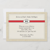 Vintage Bistro Custom Women Geburtstag Personalisi Einladung (Rückseite)