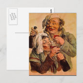 Vintage Bitters Elixier Tonic Selbstmedikation Pos Postkarte (Vorne/Hinten)