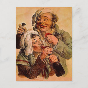 Vintage Bitters Elixier Tonic Selbstmedikation Pos Postkarte
