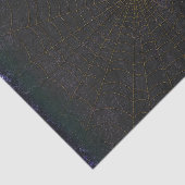 Vintage Black and Gold Spiderweb Seidenpapier (Ausschnitt)
