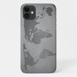 Vintage black and white world map Case-Mate iPhone hülle