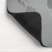Vintage black and white world map mousepad (Ecke)