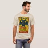 Vintage Black Bat Firecracker Label T-Shirt (Vorne ganz)