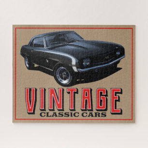 Vintage Black Camaro Puzzle