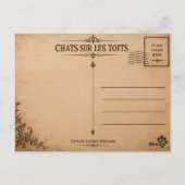 Vintage Black Cat London Postcard Postkarte (Rückseite)