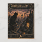 Vintage Black Cat London Postcard Postkarte (Vorderseite)