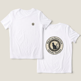 Vintage-Black-Cat-Social-Club-Mond-Halloween-Logo Tri-Blend Shirt