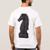 Vintage black chess piece  T-Shirt (Rückseite)