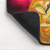 Vintage Black Devil auf Jack o' Lantern Mousepad (Ecke)