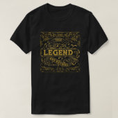 Vintage Black-Gold-Legende T-Shirt (Design vorne)