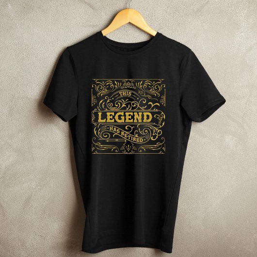 Vintage Black-Gold-Legende T-Shirt