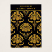 Vintage Black Gold Necklace Schmuckkarte (Vorderseite)