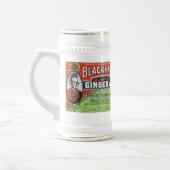 Vintage Black Hawk Ginger Ale Krug Bierglas (Links)