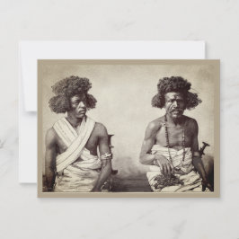 Vintage Black Men Hair Fashion Postcard der 1880er Postkarte