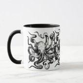 Vintage Black Octopus Tasse (Links)