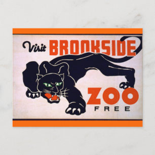 Vintage Black Panther Postkarte